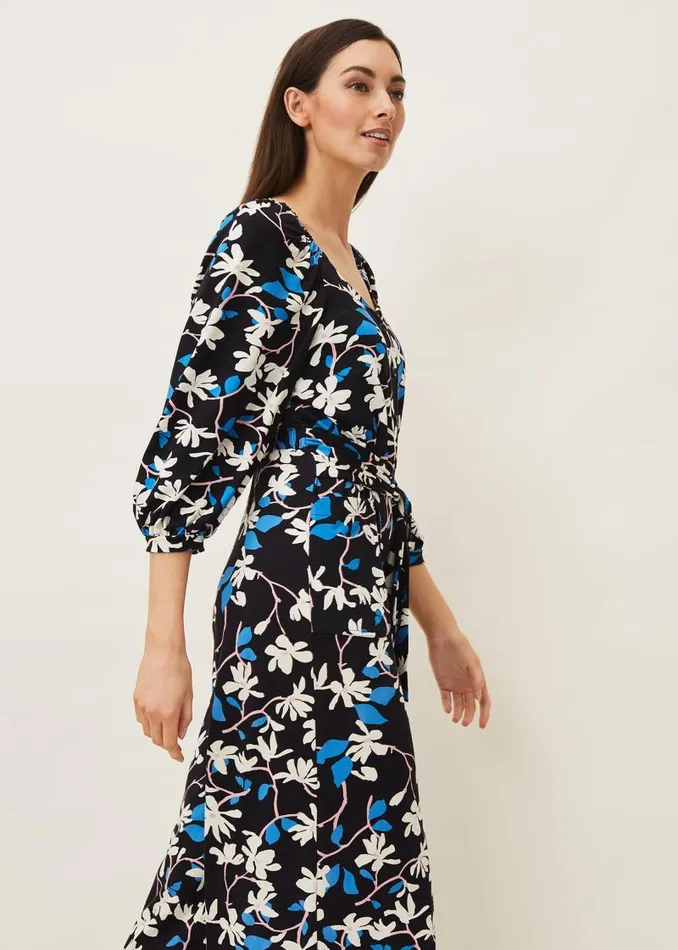 Magnolia Floral Jersey Jumpsuit Navymulti Women Phase Eight Dresses