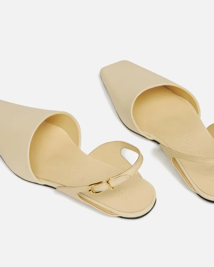 Maimu Leather PointToe Flats Off White Women Nanushka Shoes