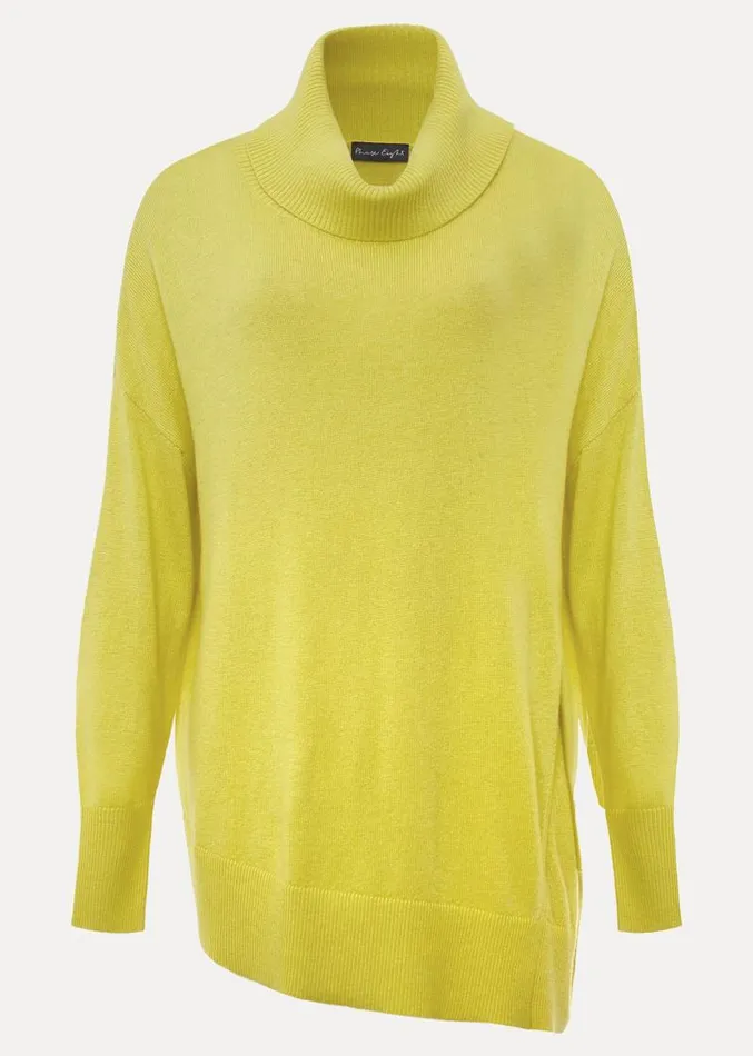 Maltia Asymmetric Hem Jumper Lime Women Phase Eight Knitwear