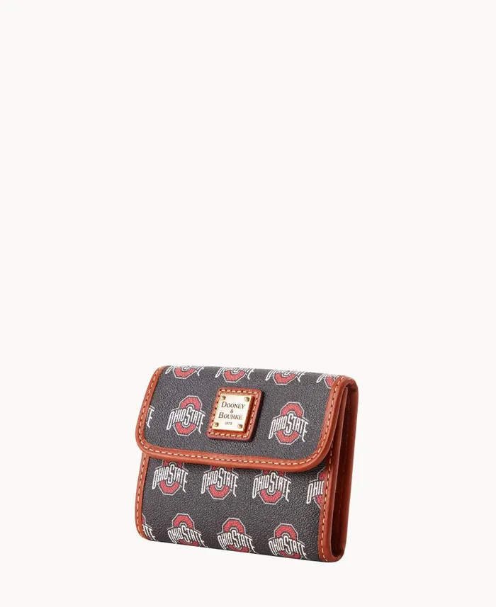 ManWoman Collegiate Ohio State University Flap Credit Card Wallet Ohio State Dooney and Bourke Wallets ManWoman Collegiate Ohio State University Flap Credit Card Wallet Ohio State Dooney and Bourke Wallets