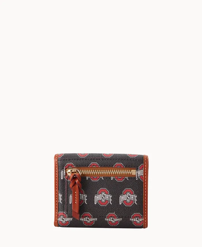 ManWoman Collegiate Ohio State University Flap Credit Card Wallet Ohio State Dooney and Bourke Wallets ManWoman Collegiate Ohio State University Flap Credit Card Wallet Ohio State Dooney and Bourke Wallets