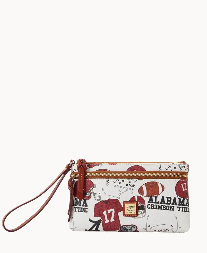 ManWoman Collegiate University Of Alabama Double Zip Wristlet University Of Alabam Dooney and Bourke Wallets ManWoman Collegiate University Of Alabama Double Zip Wristlet University Of Alabam Dooney and Bourke Wallets