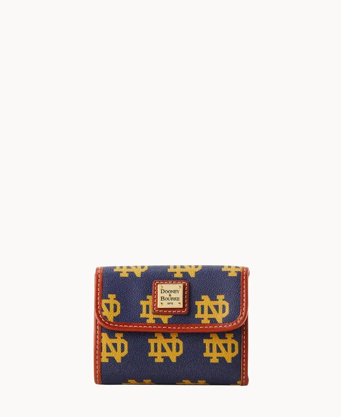 ManWoman Collegiate University Of Notre Dame Flap Credit Card Wallet Notre Dame Dooney and Bourke Wallets ManWoman Collegiate University Of Notre Dame Flap Credit Card Wallet Notre Dame Dooney and Bourke Wallets