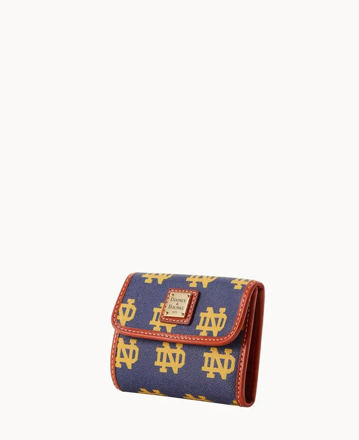 ManWoman Collegiate University Of Notre Dame Flap Credit Card Wallet Notre Dame Dooney and Bourke Wallets ManWoman Collegiate University Of Notre Dame Flap Credit Card Wallet Notre Dame Dooney and Bourke Wallets