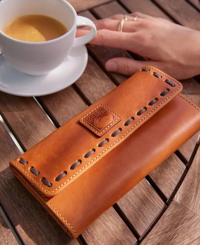 ManWoman Florentine Continental Clutch Natural Dooney and Bourke Wallets ManWoman Florentine Continental Clutch Natural Dooney and Bourke Wallets