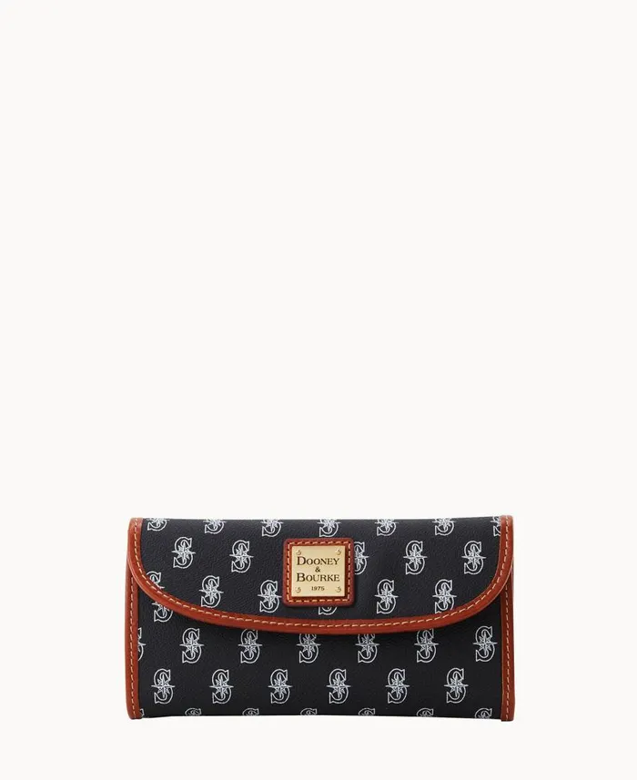 ManWoman MLB Mariners Continental Clutch Mariners Dooney and Bourke Wallets