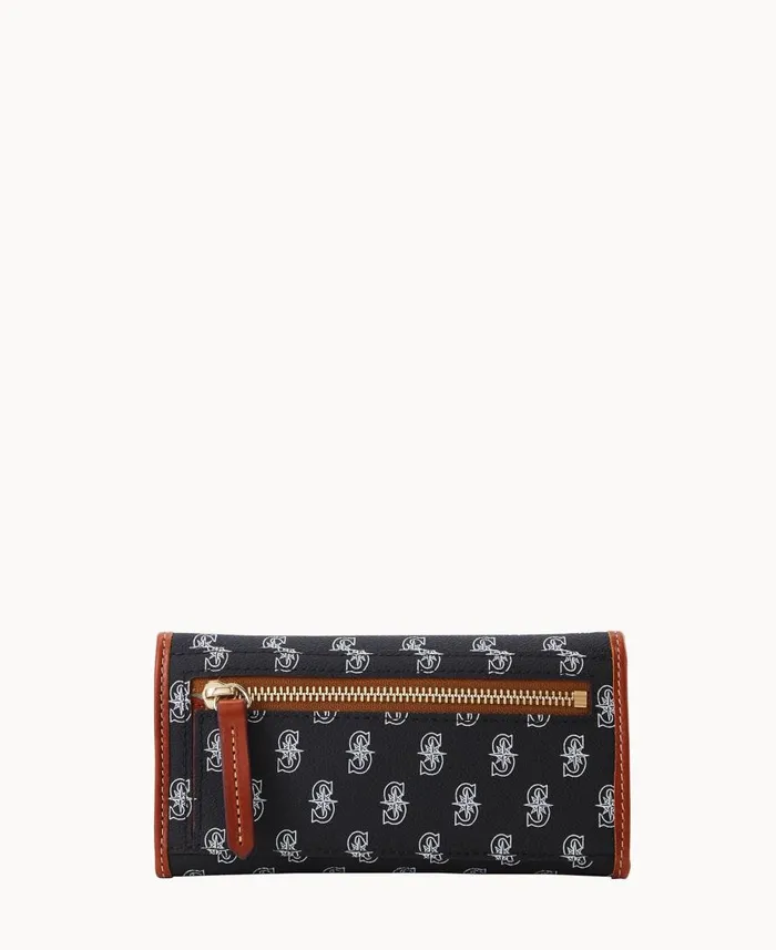 ManWoman MLB Mariners Continental Clutch Mariners Dooney and Bourke Wallets ManWoman MLB Mariners Continental Clutch Mariners Dooney and Bourke Wallets
