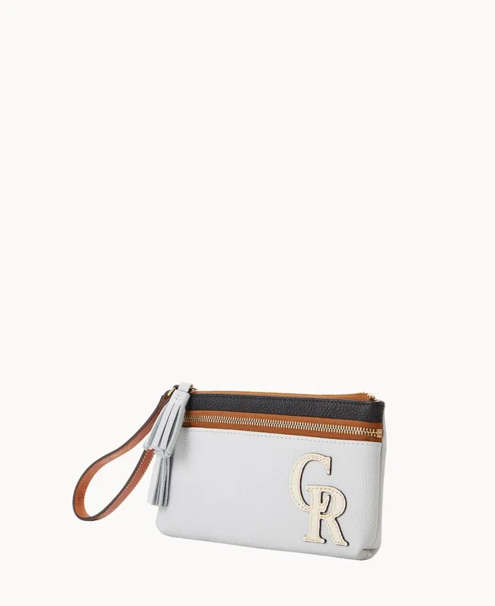ManWoman MLB Rockies Double Zip Wristlet Rockies Dooney and Bourke Wallets ManWoman MLB Rockies Double Zip Wristlet Rockies Dooney and Bourke Wallets
