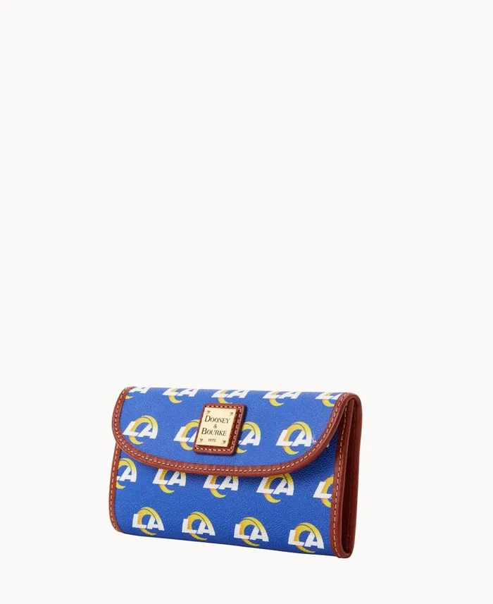 ManWoman NFL Rams Continental Clutch Rams Dooney and Bourke Wallets ManWoman NFL Rams Continental Clutch Rams Dooney and Bourke Wallets