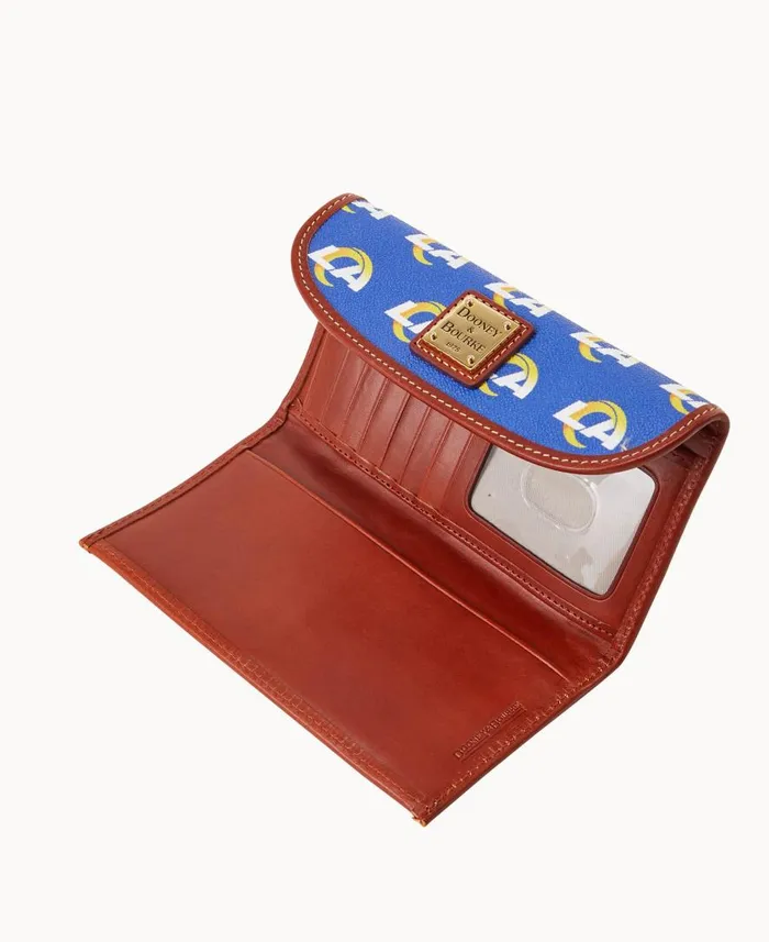 ManWoman NFL Rams Continental Clutch Rams Dooney and Bourke Wallets ManWoman NFL Rams Continental Clutch Rams Dooney and Bourke Wallets