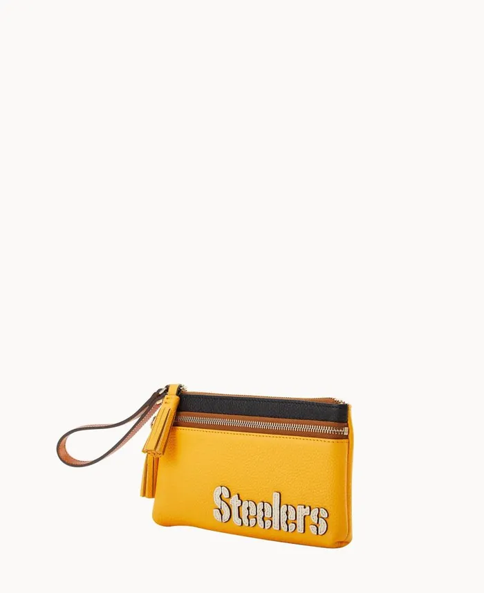 ManWoman NFL Steelers Double Zip Wristlet Steelers Dooney and Bourke Wallets ManWoman NFL Steelers Double Zip Wristlet Steelers Dooney and Bourke Wallets