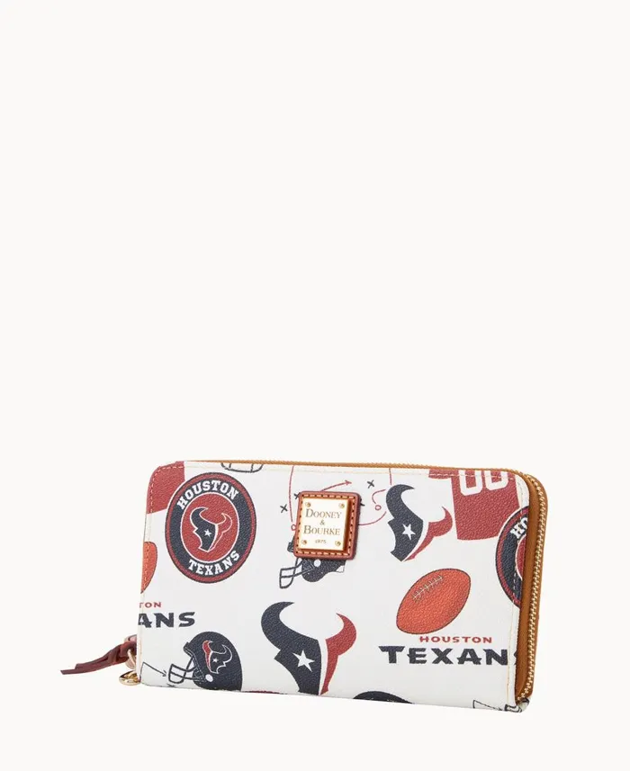 ManWoman NFL Texans Large Zip Around Wristlet Texans Dooney and Bourke Wallets ManWoman NFL Texans Large Zip Around Wristlet Texans Dooney and Bourke Wallets