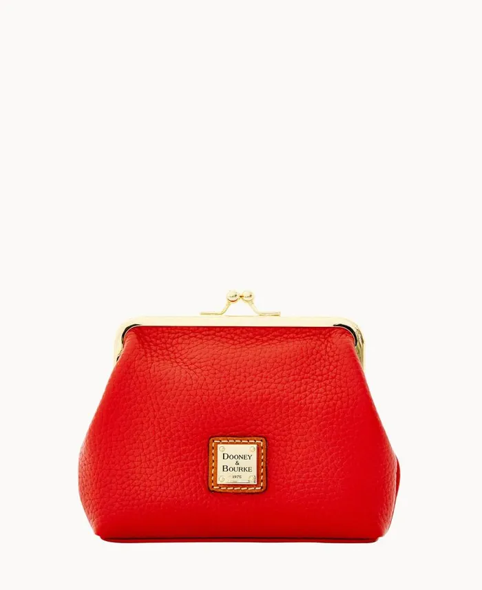 ManWoman Pebble Grain Large Framed Purse Red Dooney and Bourke Wallets