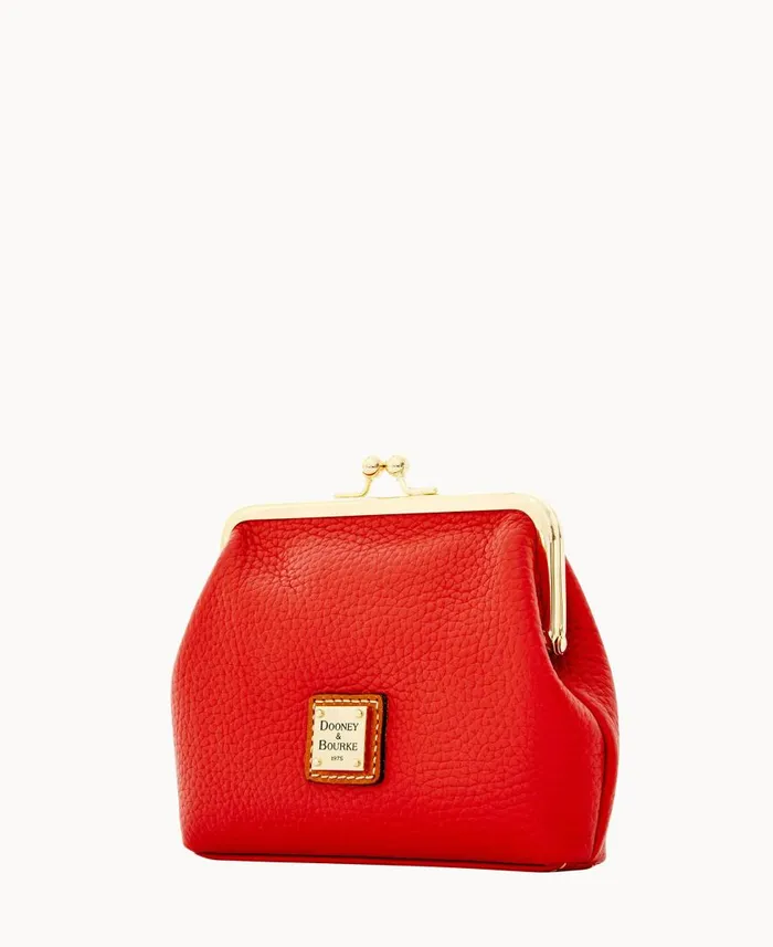 ManWoman Pebble Grain Large Framed Purse Red Dooney and Bourke Wallets ManWoman Pebble Grain Large Framed Purse Red Dooney and Bourke Wallets