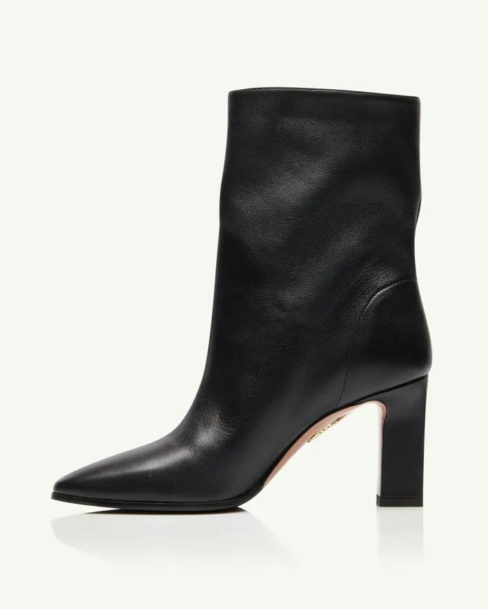Manzoni Bootie 85 Black Women Aquazzura Booties Manzoni Bootie 85 Black Women Aquazzura Booties