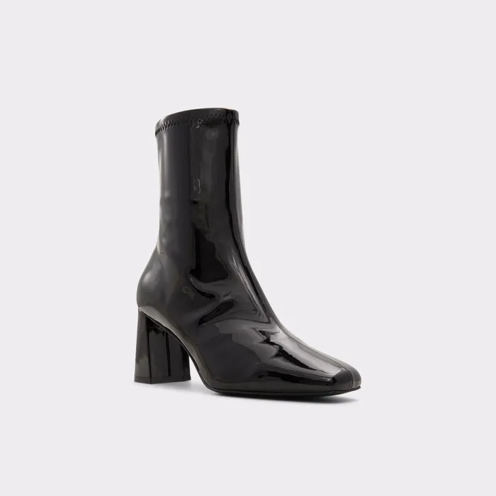 Marcella Black Synthetic Patent Women ALDO Boots