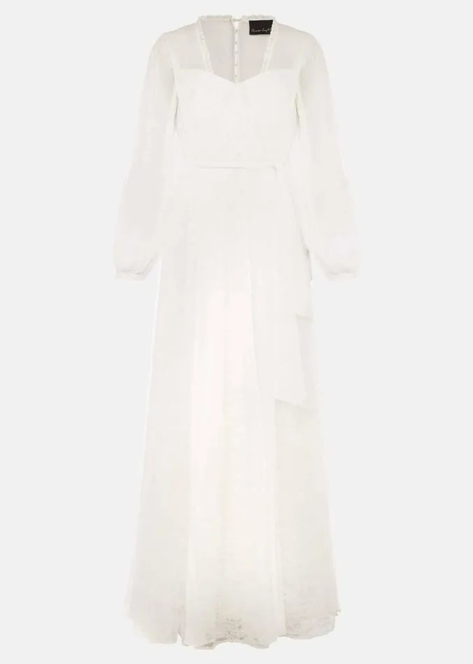 Mariana Pleated Lace Wedding Dress Pearl Women Phase Eight Dresses