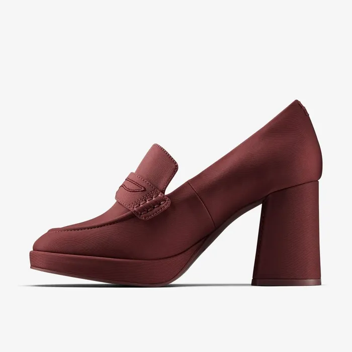 Martine Rose Womens Loafer 2 Oxblood Textile Women Clarks Loafers and Oxfords