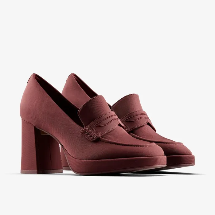 Martine Rose Womens Loafer 2 Oxblood Textile Women Clarks Loafers and Oxfords