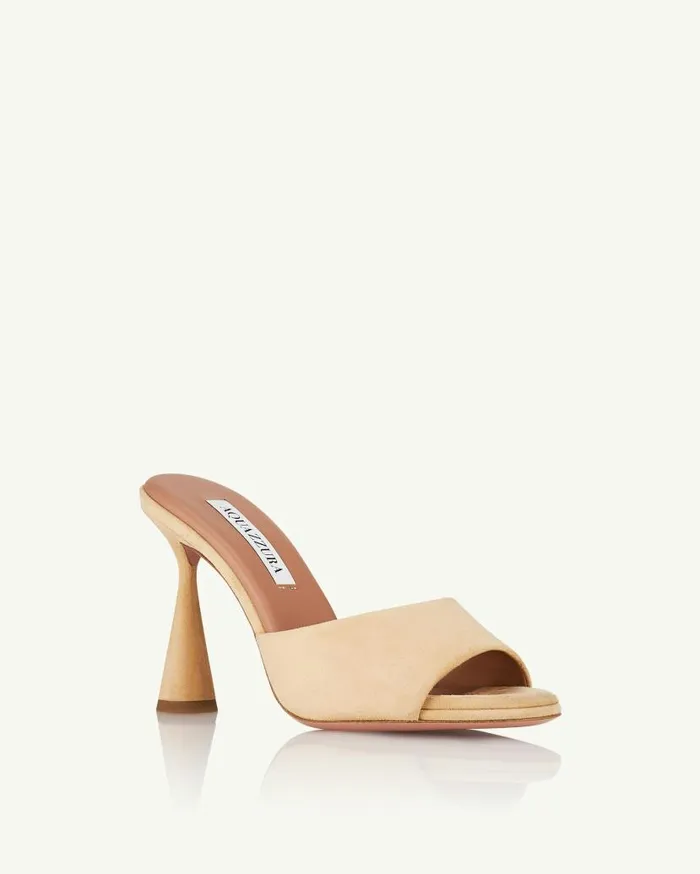 Max Mule 95 Pink Women Aquazzura Slides and Mules