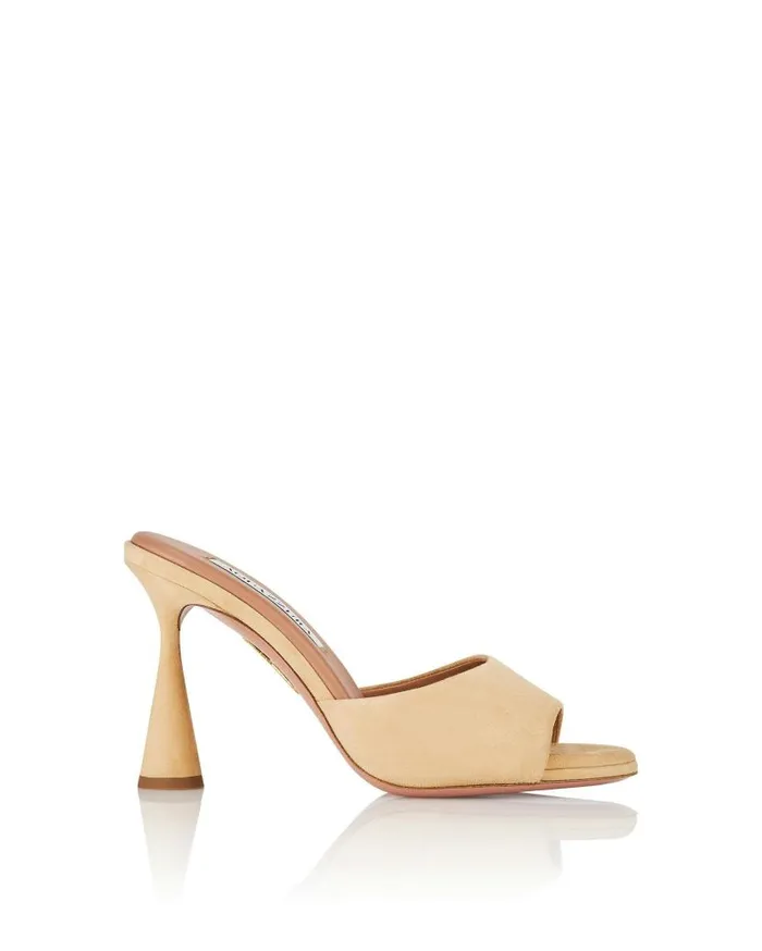 Max Mule 95 Pink Women Aquazzura Slides and Mules Max Mule 95 Pink Women Aquazzura Slides and Mules