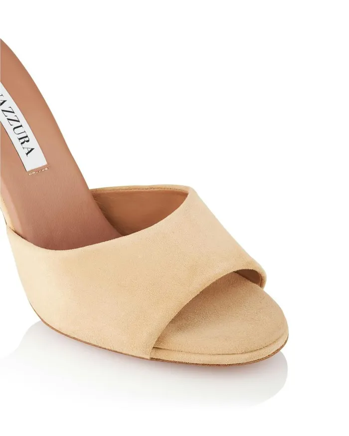 Max Mule 95 Pink Women Aquazzura Slides and Mules Max Mule 95 Pink Women Aquazzura Slides and Mules