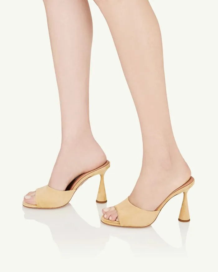Max Mule 95 Pink Women Aquazzura Slides and Mules Max Mule 95 Pink Women Aquazzura Slides and Mules