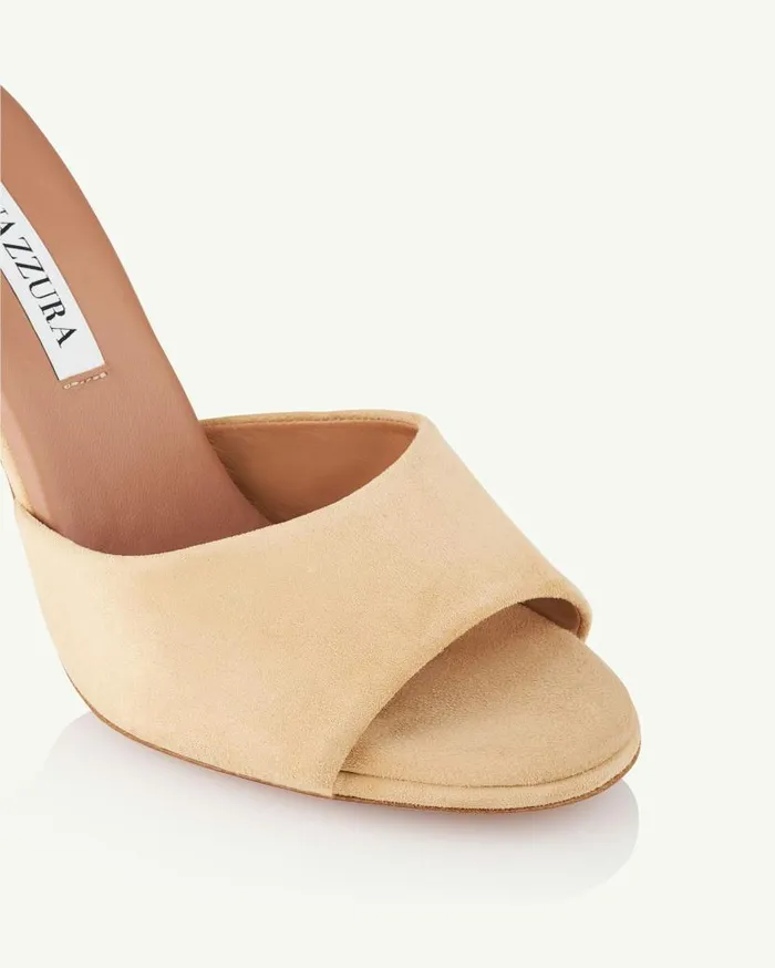 Max Mule 95 Pink Women Aquazzura Slides and Mules Max Mule 95 Pink Women Aquazzura Slides and Mules