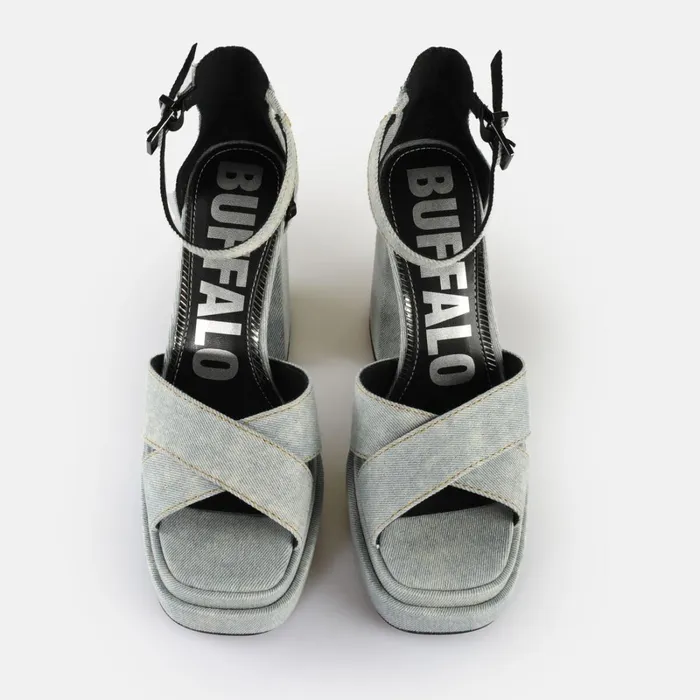 May Cross Denim Buffalo Heels May Cross Denim Buffalo Heels