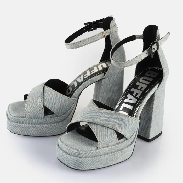 May Cross Denim Buffalo Heels May Cross Denim Buffalo Heels