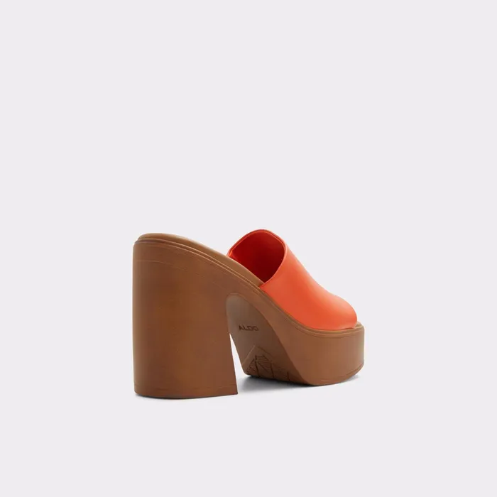 Maysee Bright Orange Women ALDO Mule Shoes