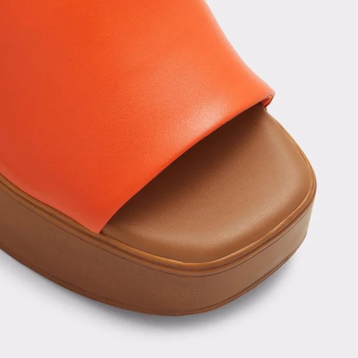 Maysee Bright Orange Women ALDO Mule Shoes
