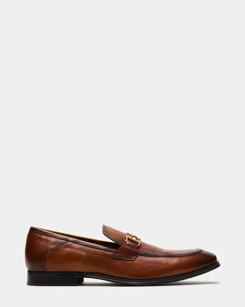 Men039s ARCHEE COGNAC LEATHER Cognac Leather Steve Madden Loafers