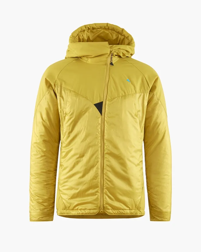 Men Alv Primaloft Hooded Jacket Dusty Yellow Klttermusen Down and Insulated Jackets