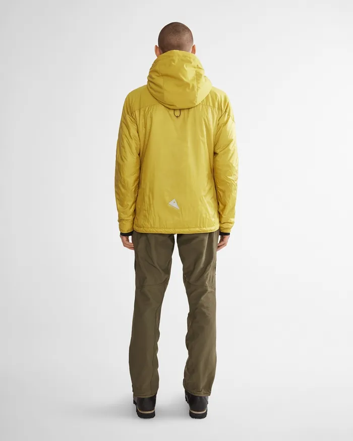 Men Alv Primaloft Hooded Jacket Dusty Yellow Klttermusen Down and Insulated Jackets