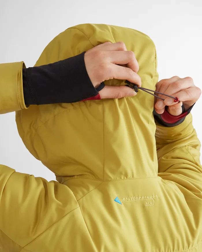 Men Alv Primaloft Hooded Jacket Dusty Yellow Klttermusen Down and Insulated Jackets