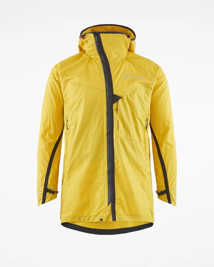 Men Ansur Windproof Parka Sulphur Raven Klttermusen Wind Resistant Jackets