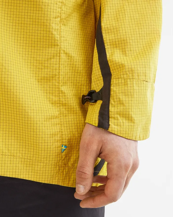 Men Ansur Windproof Parka Sulphur Raven Klttermusen Wind Resistant Jackets