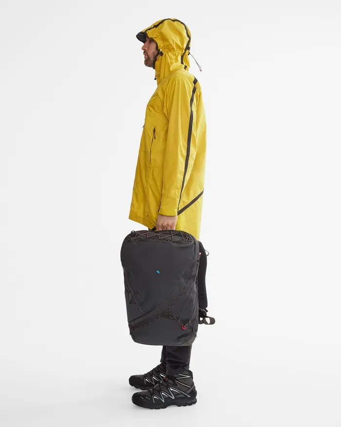 Men Ansur Windproof Parka Sulphur Raven Klttermusen Wind Resistant Jackets