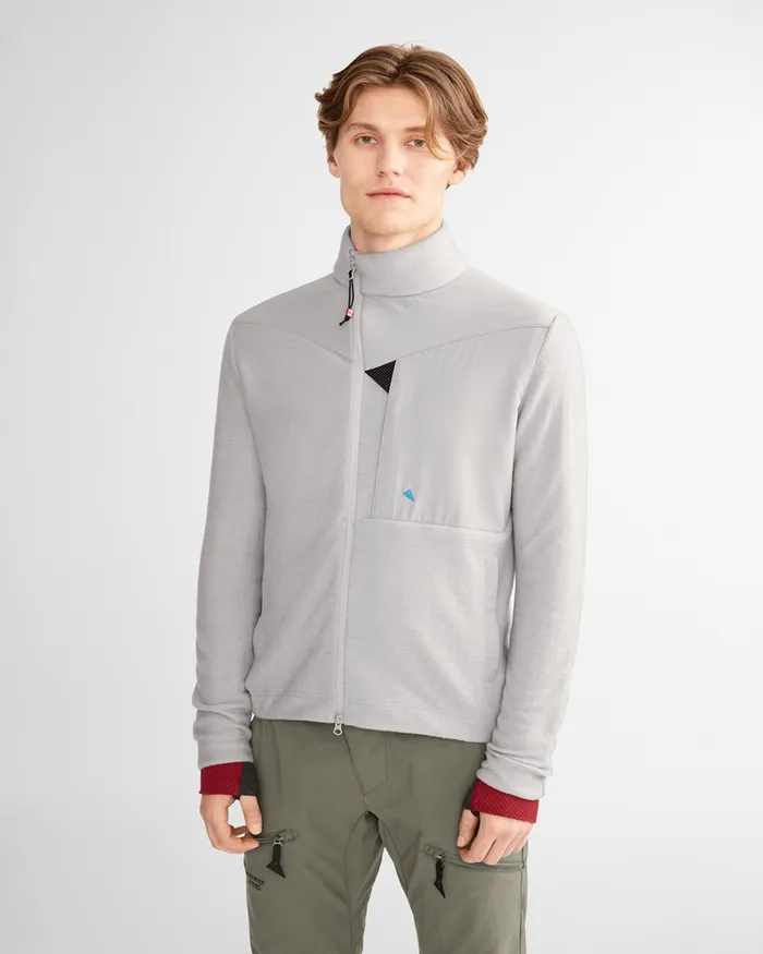 Men Arngrim Wuru Zip Klttermusen Off The Mountain Collection Dove Grey Klttermusen Fleeces and Sweaters