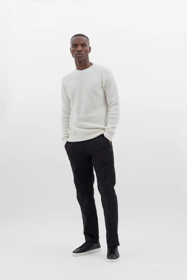Men Aros Solotex Chino Black Norse Projects Trousers