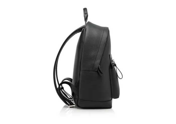 Men Backpacks Tom Ford Grain Leather Buckley Backpack Midnight Blue Black Men Backpacks Tom Ford Grain Leather Buckley Backpack Midnight Blue Black