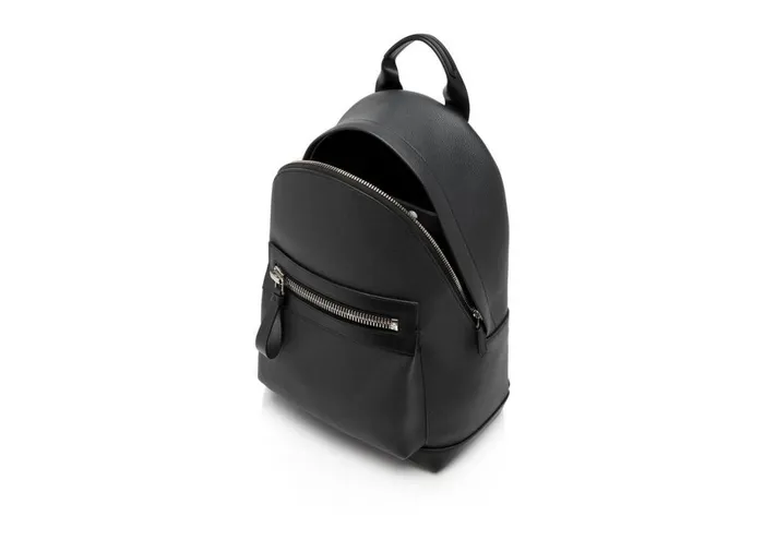 Men Backpacks Tom Ford Grain Leather Buckley Backpack Midnight Blue Black Men Backpacks Tom Ford Grain Leather Buckley Backpack Midnight Blue Black