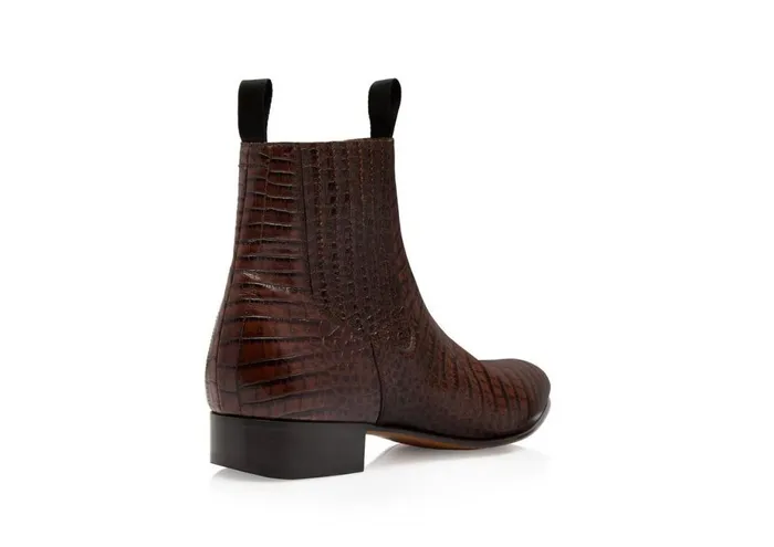 Men Boots Tom Ford Printed Alligator Kurt Chelsea Boot Men Boots Tom Ford Printed Alligator Kurt Chelsea Boot