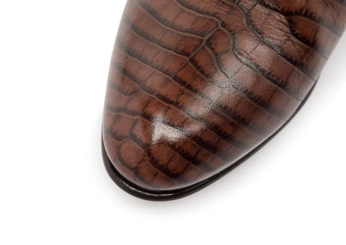 Men Boots Tom Ford Printed Alligator Kurt Chelsea Boot Men Boots Tom Ford Printed Alligator Kurt Chelsea Boot