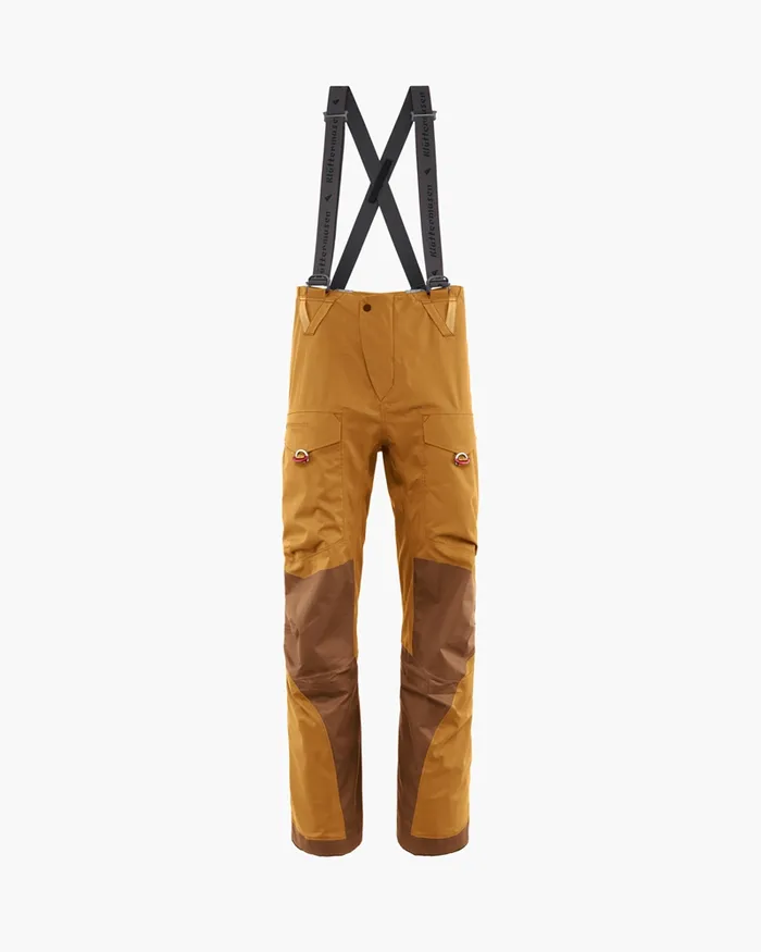 Men Brage 20 Salopette Waterproof Shell Pants Mustard Klttermusen Waterproof Pants