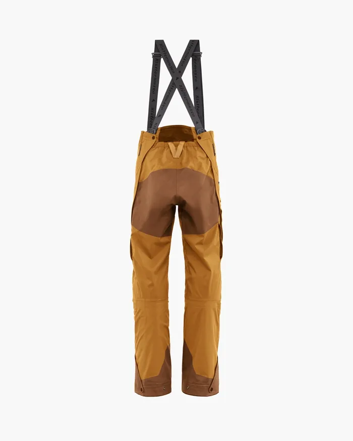Men Brage 20 Salopette Waterproof Shell Pants Mustard Klttermusen Waterproof Pants