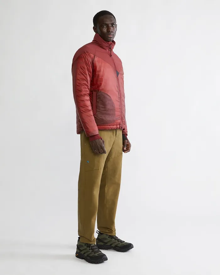 Men Brokk Levitend Jacket Klttermusen Off The Mountain Collection Dark Russet Klttermusen Down and Insulated Jackets