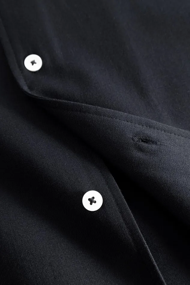 Men Carsten Light Wool LS Shirt Dark Navy Norse Projects Shirting
