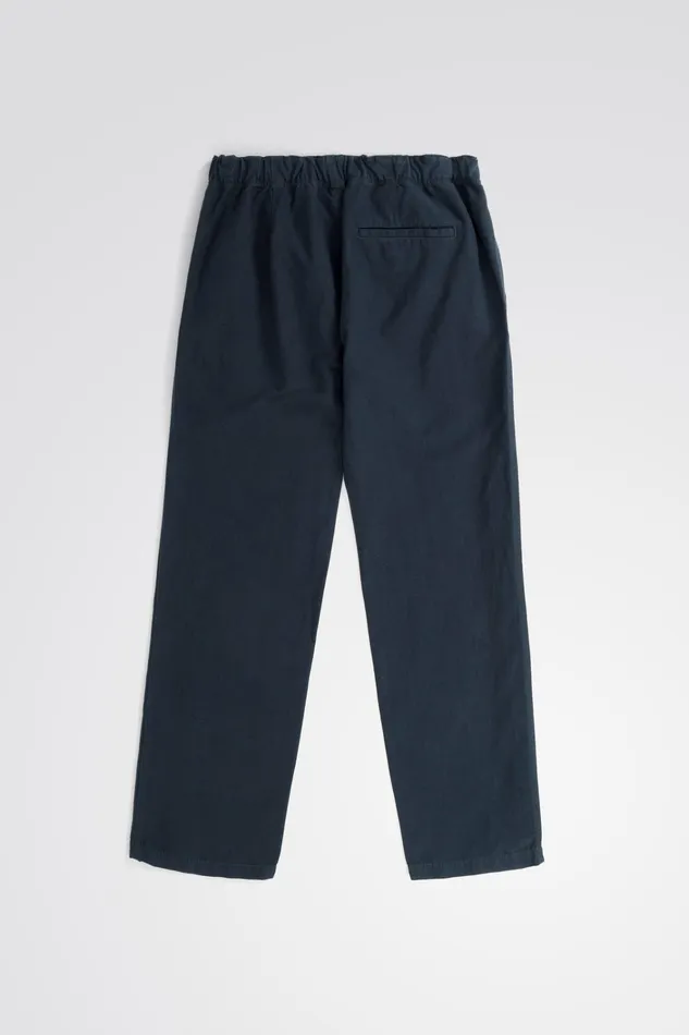 Men Ezra Relaxed Cotton Linen Trouser Dark Navy Norse Projects Trousers